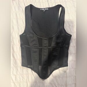 I.AM.GIA Black corset top
